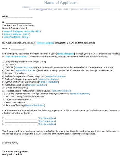 letter of intent for eteeap|Letter Of Intent For Eteeap Sample .